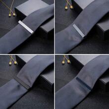 1/10 pièces Ensemble de pinces à cravate pour hommes, ensemble de pinces à barre de cravate pour cravates régulières, mariage, affaires