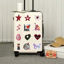 50张Y2K都市女孩贴纸，可爱卡通涂鸦风格，适用于笔记本电脑、手机、滑板、吉他、行李箱、剪贴簿、头盔、自行车、摩托车、汽车、派对装饰