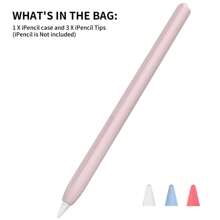 Case Compatible With Apple Pencil Pro And 2nd Generation Case Cover Silicone Protective Sleeve Skin Accessories With 3pcs Apple Pencil Tips Cover