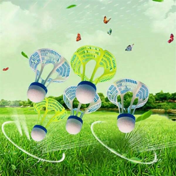 5/10 Stücke windbeständige Badminton-Federbälle, Material Nylon, windbeständig und langanhaltend, geeignet für Outdoor-Badminton-Training und -Sport