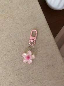 Set de 5 llaveros de flor pequeña y transparente de colores, lindos llaveros de estilo ins, accesorios para bolsos, auriculares, regalos decorativos pequeños para fiestas - Multicolor - Ver 8