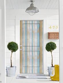 44.5*200cm壁纸卷，乙烯基材质可移除粘贴壁纸，适用于家居装饰，复古木纹图案，适用于卧室、客厅、厨房、书桌、衣柜 - C - 查看 9