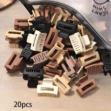 15/20/30/50/100pcs Versatile Fashion Mini 2.5cm Clip Bangs Clip For Women, Simple Retro Hair Clip For Bangs And Hairstyle