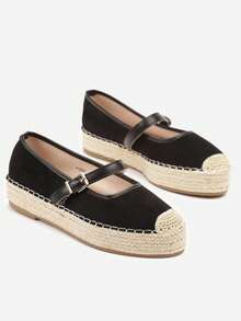 Espadrillas decorate con una cinghia e trecce - nero - Visualizzare 3