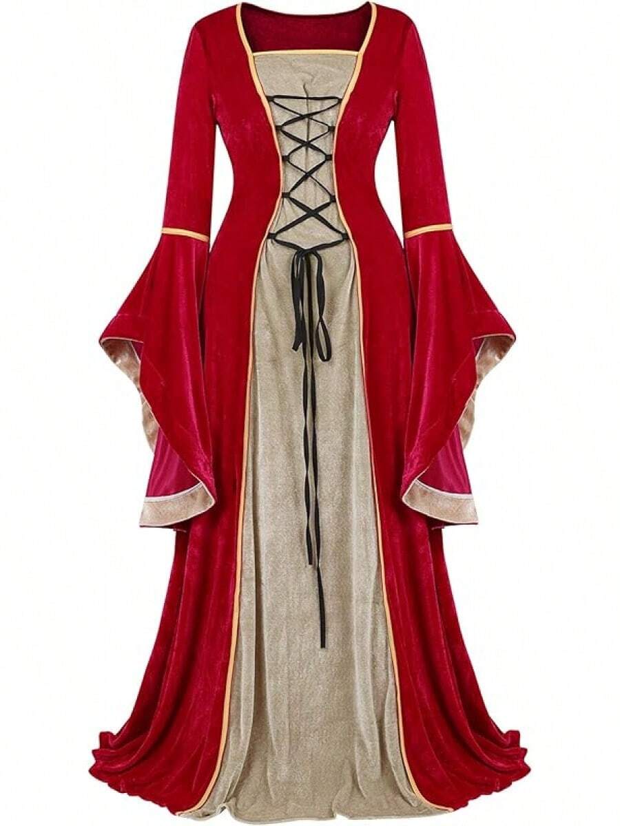 Disfraz De Hada De 4 Piezas Para Mujer, Disfraz Renacentista, Vestido
