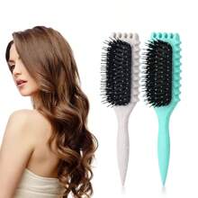 1 pieza Peine rizador de diseño rebotante, cepillo de pelo con cojín de aire para masaje, cepillo grande para ondular el cabello