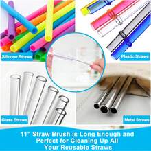 3 件装水瓶清洁刷套装，适用于运动水瓶、婴儿奶瓶、玻璃杯的清洁套装，奶瓶清洁刷