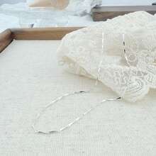 S925纯银项链女款精致锁骨链40/45/50/55/60cm长简约百搭链子铂金/金色适合情人节礼物ins风