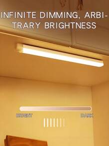 1 pezzo/3 pezzi Striscia luminosa a LED con sensore intelligente, installazione magnetica, ricarica USB, luce notturna a colore caldo, adatta per cucina, armadio, corridoio e scale, camera da letto, illuminazione notturna, cucina, scrivania ecc.