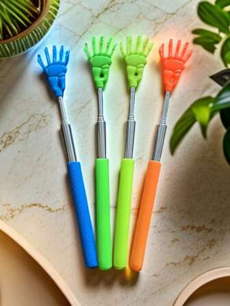 1pc Back Scratcher - Extendable Scratch Pad With Comfortable Handle, Easily Relieves Itching, Essential Home Health Item