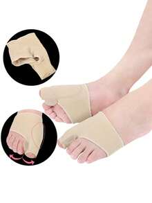 2 miếng đệm gel: Dụng cụ chăm sóc chân ban đêm và tại nhà - Kích thước phù hợp với hầu hết mọi người / Thích hợp cho người chạy bộ ban đêm, chạy bộ buổi sáng và người yêu thích khiêu vũ - Chỉ giặt tay - Dễ sử dụng - Làm từ chất liệu Lycra (Spandex) - Màu be - Xem 4