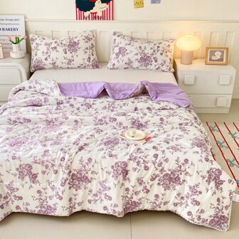 1 pièce Couette en soie respirante et rafraîchissante, couverture de climatisation lavable, convient pour l'été/le printemps/l'automne, usage universel pour dortoir d'étudiant