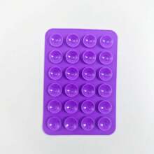 1pc Multifunctional Square Silicone Suction Cup Mobile Phone Stand, 24-Hole Suction Cup With Strong Adhesive Silicone Suction Cup, Suitable For Various Scenarios To Fix And Prevent Phone From Falling, Video Vibration, Phone Selfie Accessories