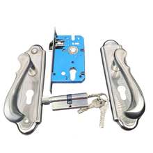 1 Set Stainless Steel Lock With 2 Handles, Bedroom/Kitchen Door Lock And Knob, Perfect Combination Of Modern And Technology - Silver - View 8