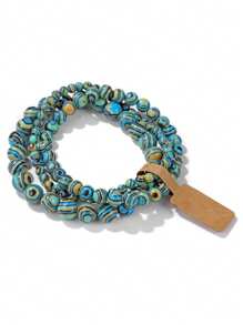 3pcs/Set Natural Stone Bead Bracelets, 4mm/6mm/8mm Round Beads Energy Bracelets Couples Jewelry, Valentine's Day Gift