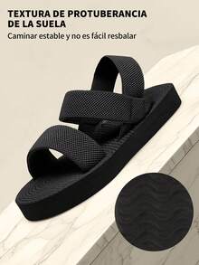 GlamourGrip Women Flat Sandals - 黑色 - 查看 6