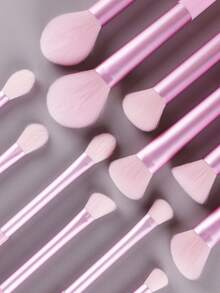 15支/13支/11支/8支/6支化妆刷套装，包含散粉刷、腮红刷、高光刷、眼影刷、睫毛刷、眼线粉刷、斜角美妆蛋、圆形美妆蛋、圆形粉扑、三角形粉扑、三角形散粉海绵、粉底液调色海绵、美妆工具、化妆刷套装、化妆刷套装、化妆刷套装、全套化妆刷、化妆刷套装、化妆刷套装、化妆礼盒套装 - 粉色 - 查看 4