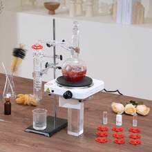 Essential Oil Distillation Kit, 500ml Distillation Apparatus, 3.3 Boro Lab Glassware Distillation Kit With 1000W Heating Plate And 24, 40 Joint, 33 Pcs Set - View 1