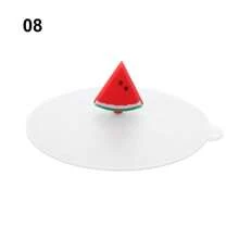 1个装透明卡通可爱硅胶杯盖耐热防漏密封盖防尘杯盖