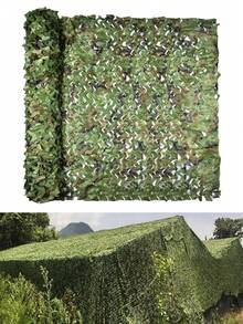 EMEKIAN Trimmable Decorative Camouflage Netting Shade Net, Party Theme Backdrop, Outdoor Privacy Screen, Yard Temporary Fence, UV-Resistant Portable Camouflage Curtain For Camping, Holiday Decor, Venue, Garden Partition, Temporary Scenery, 1pc