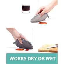 6pcs Grey Multi-Function Double-Sided Sponge Scrub