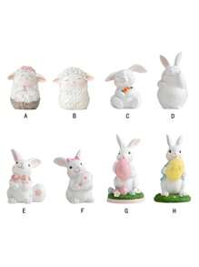 1 Peça Decoração Simples e Fofa em Forma de Animal feita de Resina, Adequada para Escritório, Quarto, Sala de Estar, Hotel, Escritório, Festa, Decoração de Evento de Mesa, Multi-Cor