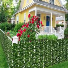 1PC/2pcs 39.4/19.7 Inch X 118 Inch Artificial Evergreen Ivy Privacy Fence Wall Screen - Realistic Green Artificial Ivy Leaves Decor, Classic Faux Ivy Privacy Screen Backdrop, Lush Green, Plastic, Outdoor Fake Green Plants, For Home And Garden Decor, Outdoor Garden Decor, Durable Privacy Fence And Wall Cover, For Patio, Balcony, Backyard, Garden Decorations, Balcony Privacy Screen, Natural Look