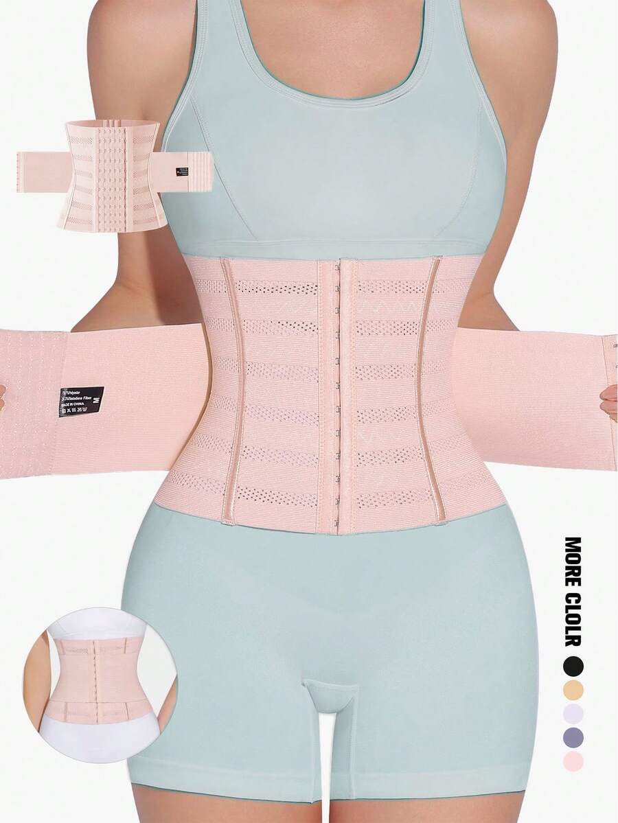 Girdle Waist Trainer Tummy Control Breathable Lightweight Shapewear - Multicolor - View 1
