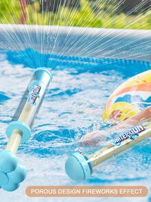 4PCS/1pc 夏季 ABS 烟花水炮，采用拉出式设计，储水容量大，适用于游泳池、海滩、草坪和水上公园 - 彩色 - 查看 4