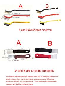 3件套厨房燃气灶清洁拆卸不锈钢丝刷厨房水龙头槽刷缝隙刷燃气灶清洁用品油污灰尘清洁含刮刀钢丝刷缝隙刷烟道刷（使用方法请看视频） - 瓦斯爐刷 - 查看 13