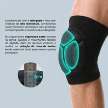UV50+ Protection Cuff Kit Long Sleeve + Anti-Impact Knee Pad Volleyball Futsal Handball Unisex Pairs - màu đen - Xem 6