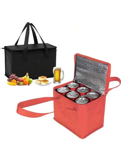 Portable Lunch Cooler Bag Folding Insulation Picnic Ice Pack Food Thermal Bag Drink Carrier Insulated Bags Food Delivery Bag