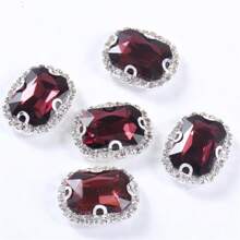 20 Peças Retangulares e Octagonais de Cristais de Vidro, 10x14mm Alta Transparência Arco-Íris Reflexivo Feito à Mão DIY Joias, Adequado para Vestido de Noiva, Sapatos, Bolsas, Decorações Brilhantes de Uso Múltiplo, Artesanato, Roupas, Carros, Feriados, Festas, Presentes