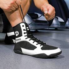 Professional Boxing Shoes For Indoor Training, Men's Specialized Wrestling Shoes For Competition