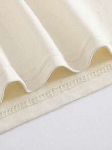 Women Casual Leopard Print & Letter Graphic Round Neck Short Sleeve T-Shirt, Summer - Light Apricot - View 4