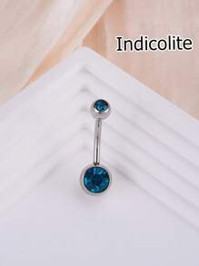 1 buc inel la modă din oțel inoxidabil cu zirconiu cubic, inel pentru buric potrivit pentru buric, bijuterii pentru piercing pentru buric, bară de piercing pentru buric, inele pentru buric, unghii pentru buric, inele pentru buric, bijuterii pentru piercing pentru buric pentru femei și fete, purtare zilnică