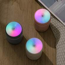 DOVVEE Mini Apple-Style Humidifier, Home Office Air Purifier, Essential Oil Diffuser Humidifier With LED Light - Dark Grey - View 9