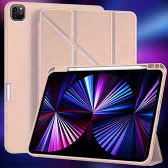 Y-Shaped Stand Case Compatible With IPad Mini 6/7 A17 Pro/ IPad 10th Generation 10.9 A16 11/ IPad Air 4/5 10.9 Air 11 M2 M3/ IPad Pro 11 2020-2022 With Pencil Holder, Support Multi Angles Folding Auto Wake Sleep