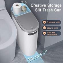 10L Litre Large Capacity Kitchen Trash Can Waste Bin Press Garbage Can With Lid Bathroom Household Creative Bin Back To School