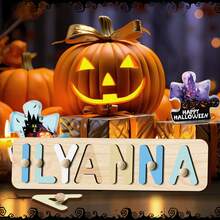 Personalized Name Puzzle, Baby Name Puzzle, Boy Or Girl Early Education Toy, 3D Letter Puzzle Toy, Wooden Letter Puzzle, Baby 1st Birthday Gift, Wooden Puzzle, Personalized Gift, Birthday Gift, Customized Wooden Puzzle Toy, Anniversary Gift, Building Block Gift Box, Halloween Accessories 2025, Toys And Games, Customized Creative Decor