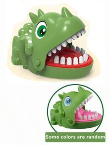 1pc Funny Trick Game Toy, Triangle Dinosaur Biting Finger, Big Mouth Crocodile Dinosaur Toy, Interactive Toy For Children