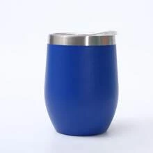 1pc 350ML 12oz Coffee Mug Thermal Cup Tumbler With Lid Stainless Steel Vacuum Insulated Double Wall Black Back To School