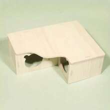 1 件装多房间木制仓鼠迷宫和藏身处 - 为您的宠物提供有趣的活动和舒适的窝