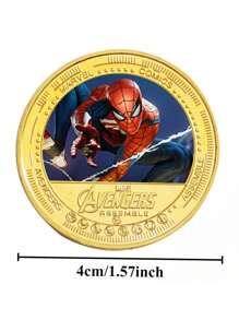 Marvel Marvel Spider Man Collector Coin,Avengers Commemorative Metal Coin With Case,Gift For Superhero Fans & Collectors,Suitable For Desk,Home Decor Display