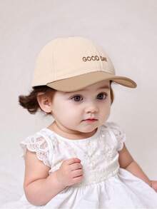 1pc Baby Letter Embroidered Quick Drying Baseball Cap - Khaki - View 5