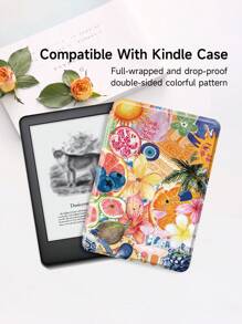 Ayotu Funda para Kindle tipo verano, compatible con Kindle Paperwhite 11th Gen 2021/Kindle (11th Generation-2024 Release)/Kindle Paperwhite 12th Gen 2024, con función de encendido/apagado automático