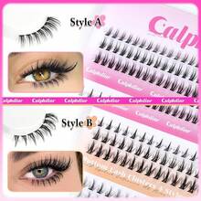 Bottom Lash Clusters Eyelash Extensions 4 Styles Lower Lashes Wispy Bottom Individual Lashes 5-7mm Natural Band Eyelash Clusters 225pcs Bottom Lash Extension By Calphdiar - A 型下睫毛 - 查看 5