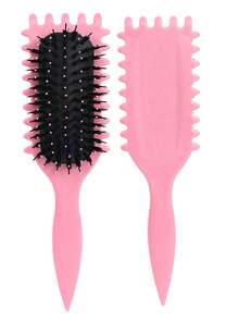 卷发梳，带清洁爪，防拉扯造型梳，男女通用，顺滑卷发，耙式设计梳子清洁工具，返校、旅行度假必备，女士发饰