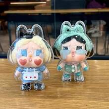 Crybaby Crying Doll Series Clear Acrylic Protective Case - Transparent Storage Cover For Collectible Figurines, Dustproof Display Box With Pink Hat Character Design, Ideal For Home Decor And Party Favors (Doll Not Included), Doll Accessories - Multicolor - View 3