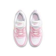 Nike 青少年 Court Borough Low Recraft（PS）运动鞋 - 粉紅白色 - 查看 6